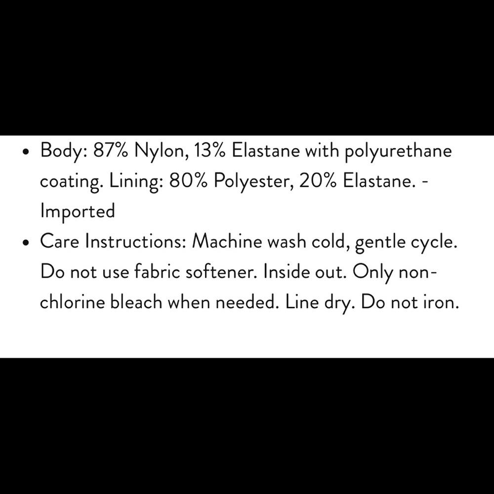 NWT FAUX LEATHER GUILTED LEGGINGS - Picture 8 of 8